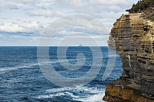 View of Devils Kitchen Beach, Tasmania