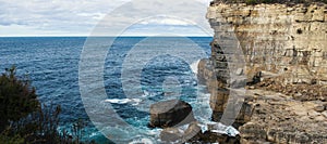 View of Devils Kitchen Beach, Tasmania