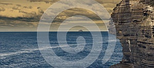 View of Devils Kitchen Beach, Tasmania