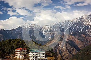 View of Dhauladhar mountain range