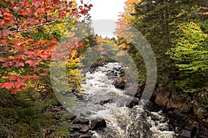 View of the Diable River in Mont Tremblant National Park. Canada