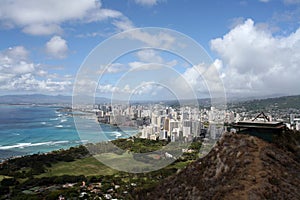 View from Diamond Head Crater