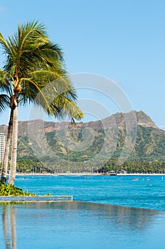 View of Diamond Head, Waikiki,