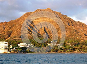 View of Diamondhead from the Pacific Ocean off Oahu