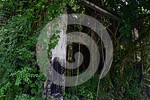 View of dilapidated and abandoned tin mining town of Papan in the outskirts of the city of Pusing, Perak, Malaysia