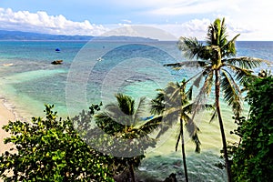 View of Diniwid Beach, Boracay Island, Philippines