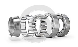 View of disassembled bearing isolated