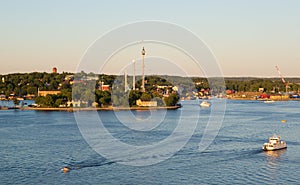 View of Djurgarden island in Stockholm