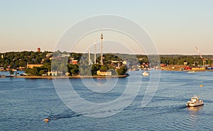 View of Djurgarden island in Stockholm photo