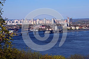 View of Dnieper river photo