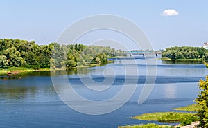 View of Dnieper river in Kiev photo
