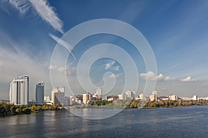 View of the Dnieper river in Kiev, Ukraine