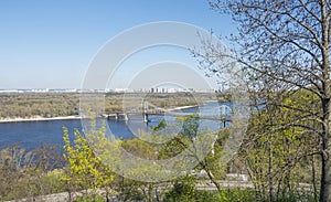 View of Dnieper river in Kyiv