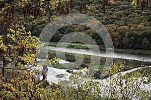 View of the Dniester canyon in the Ternopil region.