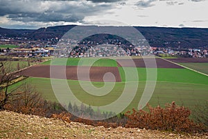 View Of Dobrichovice City In Czech Republic