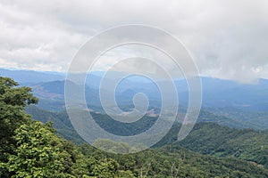 View from Doi Kiew Lom View Point in Mae Hong Son Province