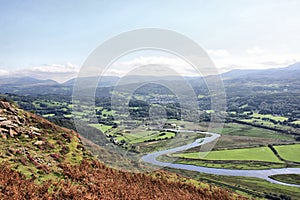 View of Dolgellau in Wales