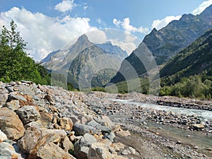 View of Dombay Mountains