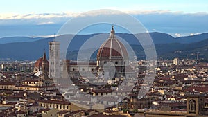 View of the dome of the Cathedral of Santa Maria del Fiore. Florence, Italy