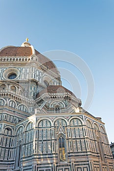 View of the Dome Cathedral Santa Maria del Fiore in Florence, Italy