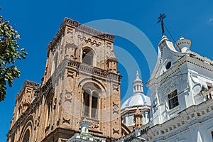 View at the dome of New Cathedral of Cuenca, Ecuador photo