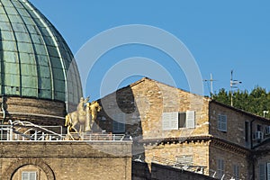 View of the dome of SS. Pellegrino e Teresa church