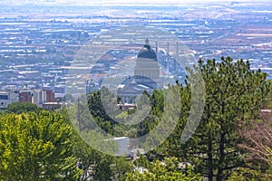 View of the dome of Utah State Capital Building