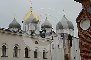 Domes of St. Sofia Cathedral - Novgorod