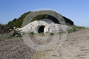 View of Domus De Janas Domu De Su Orcu in Setzu