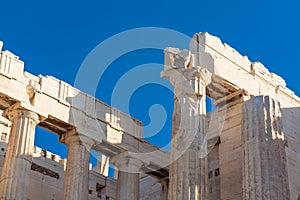 View of the Doric Columns, Propylaea of Athens