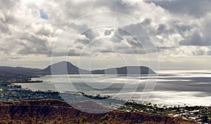 View of the dormant Koko Head Crater, Oahu, Hawaii