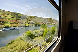 View from the Douro Valley on the train
