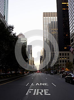 View down park avenue