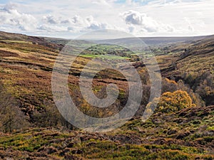 View down Rosedale valley on the Rosedale Ironstone Railway, North York Moors