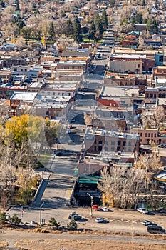 Elevated View of Salida, Colorado photo