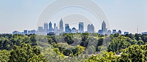 A view of the downtown Atlanta skyline from Buckhead