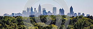 A view of the downtown Atlanta skyline from Buckhead