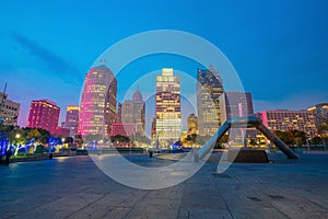 View of downtown Detroit riverfront