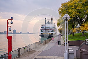 View of downtown Detroit riverfront