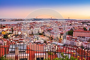 View of downtown Lisbon