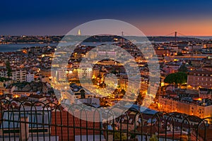 View of downtown Lisbon