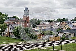 View Of Downtown Palmerston, Ontario Including The Historic Post Office Building