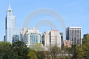 View on downtown Raleigh, NC