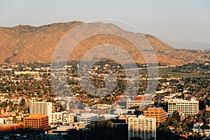 View of downtown Riverside from Mount Rubidoux, in Riverside, California photo