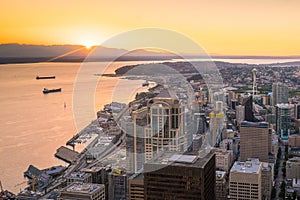 View of downtown Seattle skyline