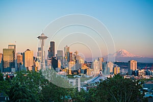 View of downtown Seattle skyline