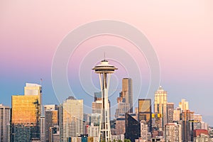 View of downtown Seattle skyline