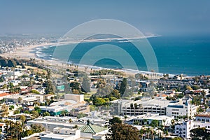 View of downtown Ventura and the Pacific Coast from Grant Park,