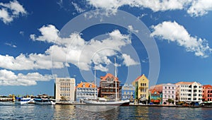 View of downtown Willemstad, Curacao Netherlands Antilles