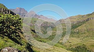 View of the Drakensberg mountains, South Africa